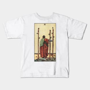 THREE OF WANDS Kids T-Shirt